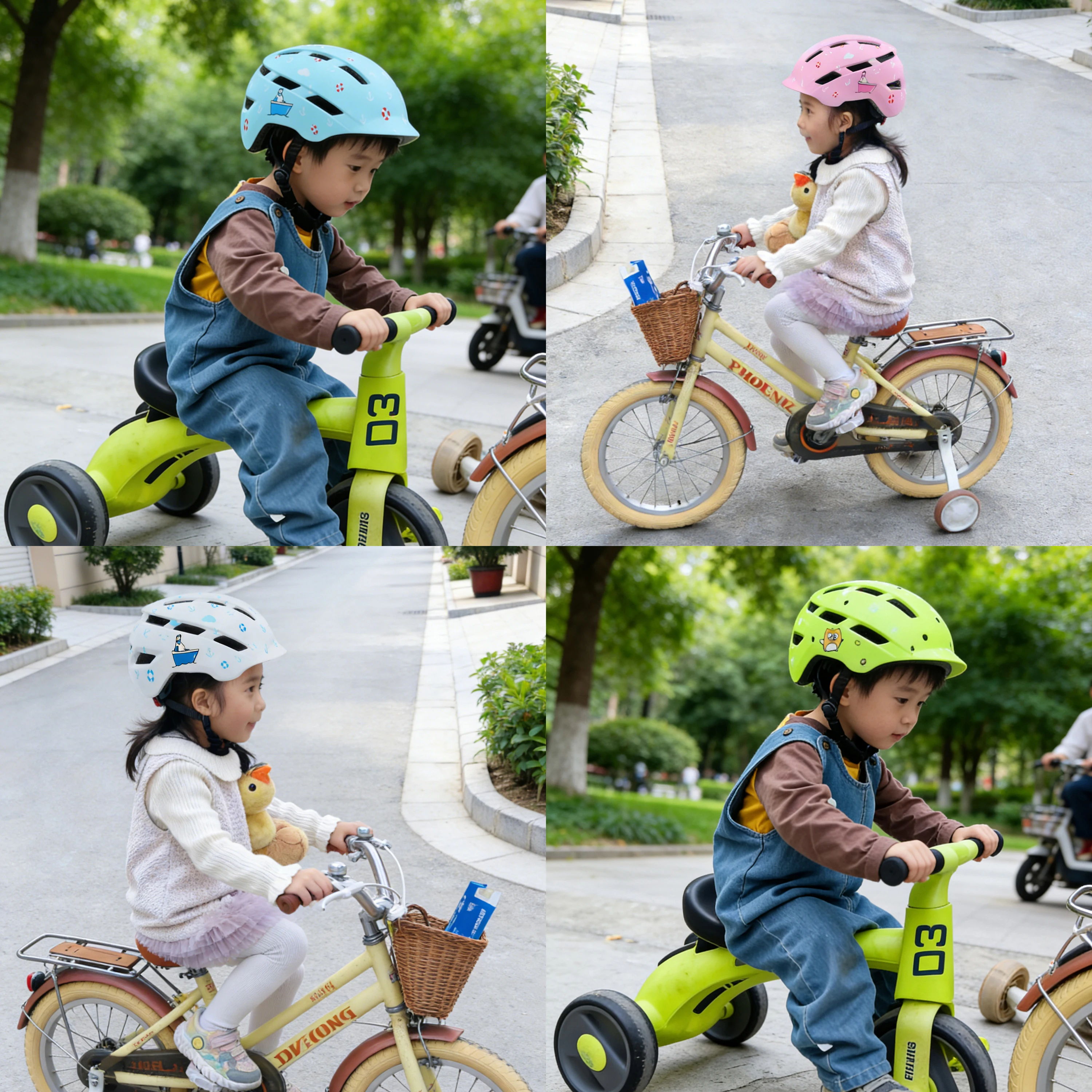 3-14 Years Kids Bike Helmets Adjustable Youth Boys Girls Gear Child Helmet Lightweight Multi-Sport Scooter Bicycle Hat Size S/M