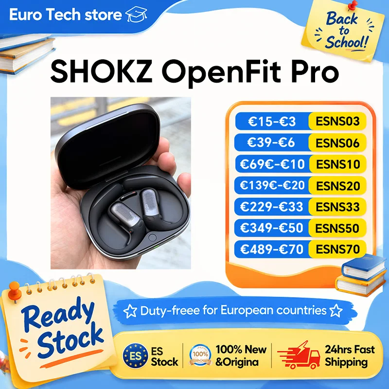Nuevos Auriculares SHOKZ OpenFit Pro Open T010 con Reducción de Ruido SuperBoost ™ Audífonos Deportivos Inalámbricos… — oferta en AliExpress