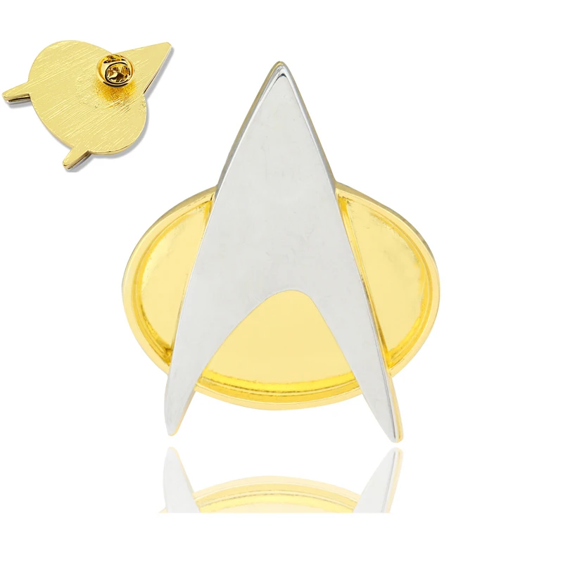 Command Badge Star Costume Trek Accessory Science Engineering Medical Starfleet Pins Metal Brooch Halloween Party Props