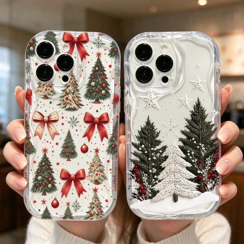 Christmas Tree Bell Snowflake Stars Case For Samsung Galaxy A56 A26 A36 A54 A14 A15 A16 A25 A06 A05 A05S A52 A53 A23 Cover