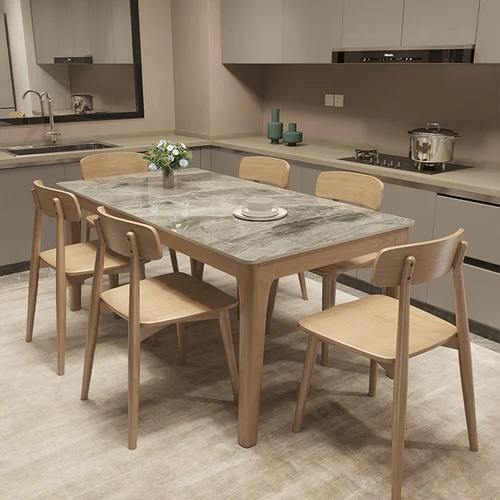 레스토랑 메사 코메도르 가구, 식당 엔드 테이블, 북유럽 디너 요리 드레싱, 슬레이트 레스토랑, 6 의자, OK50CZ 