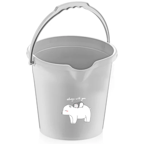 Gray Color Baby Bath Bucket Matt