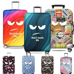 Funda protectora de equipaje con estampado Don't Touch Me para maleta de 18-32 pulgadas, fundas de tela elástica, cubierta de carrito, accesorios de viaje