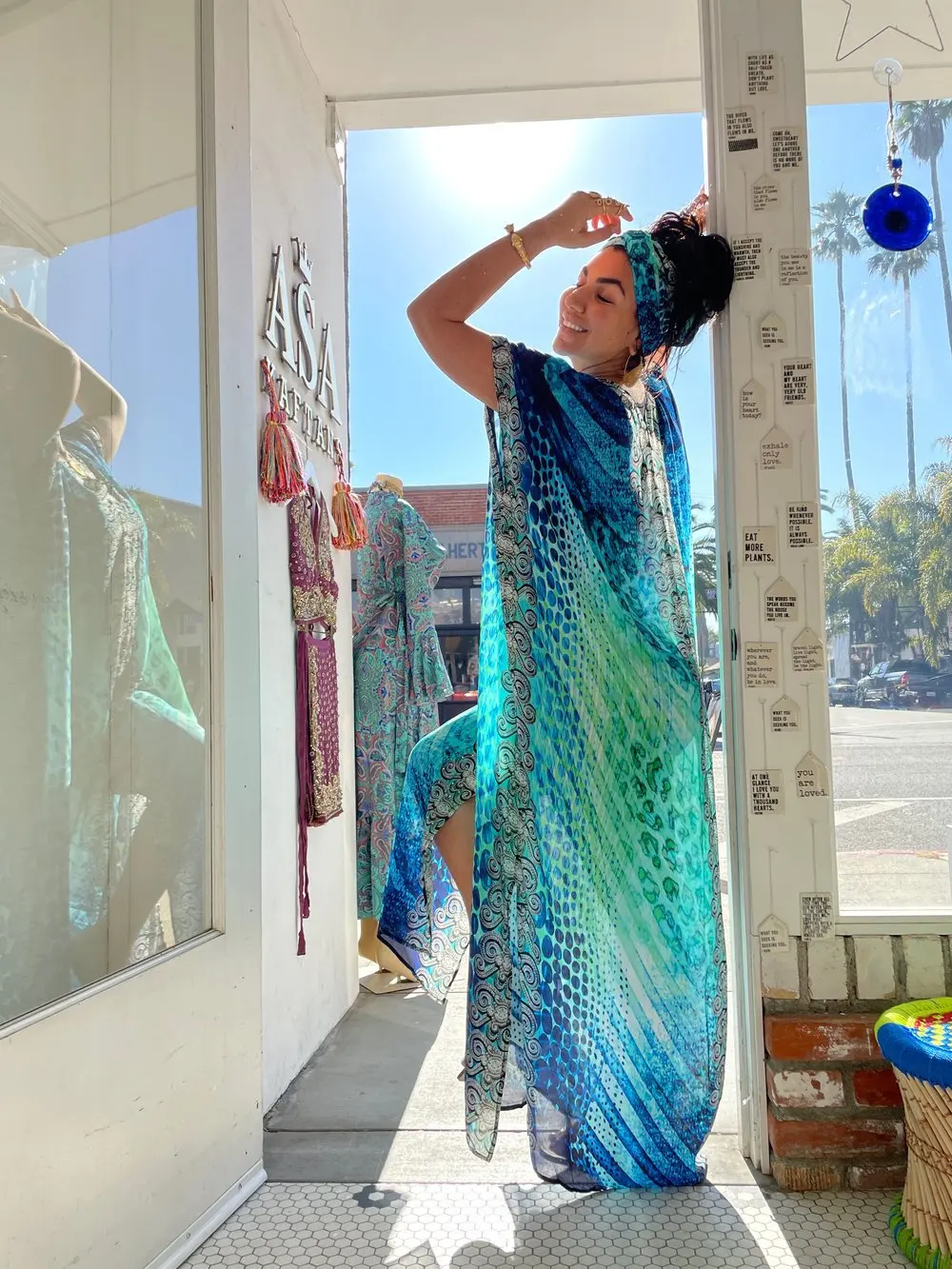 2024 Summer Bikini Women's Long Caftans Print Bathing Suit Cover Up Casual Beach Maxi Dress Abaya Beach Outfits Boho Clothes