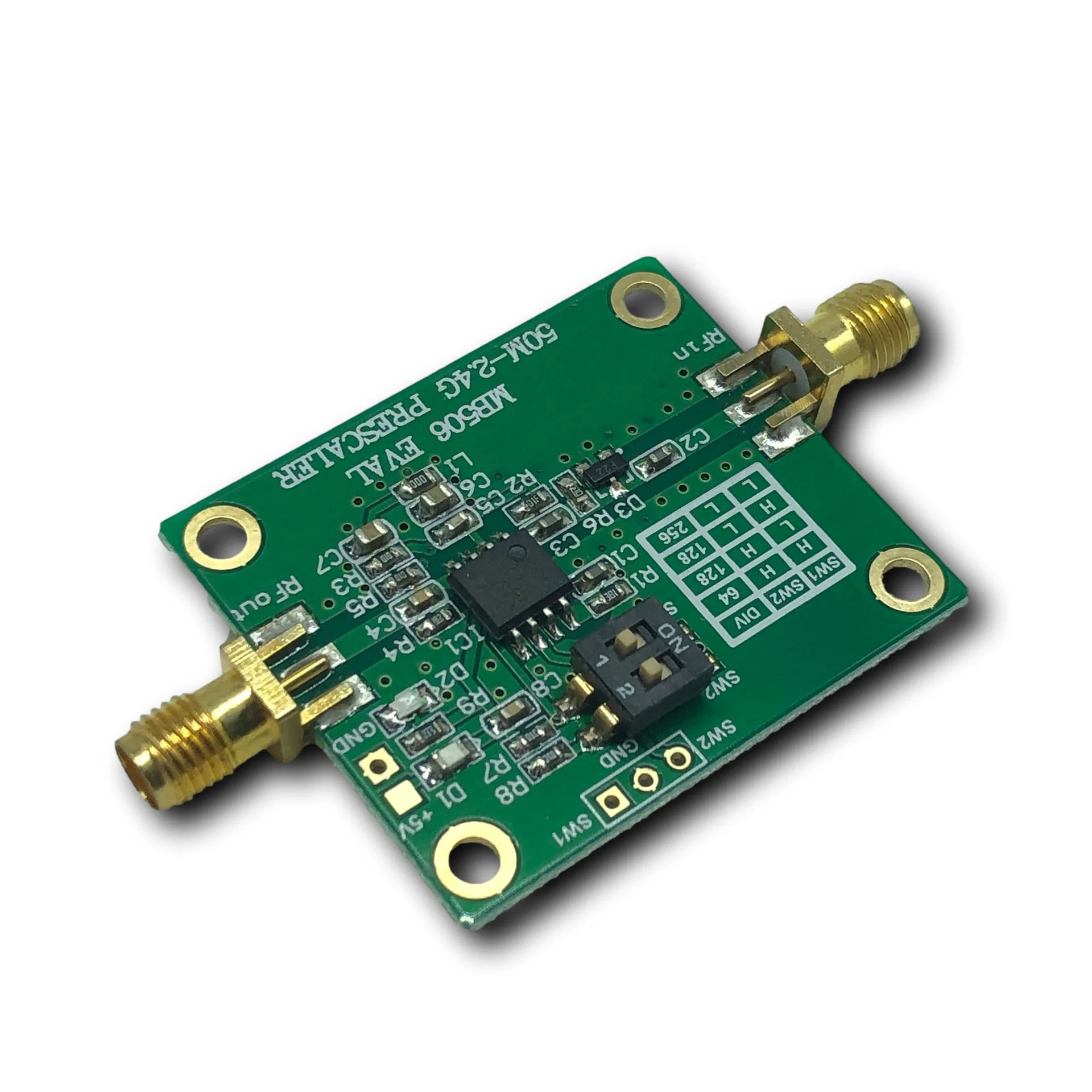 

MB506 Module 2.4GHz Microwave Prescaler 64/128/256 Frequency Divider for PLL/RF
