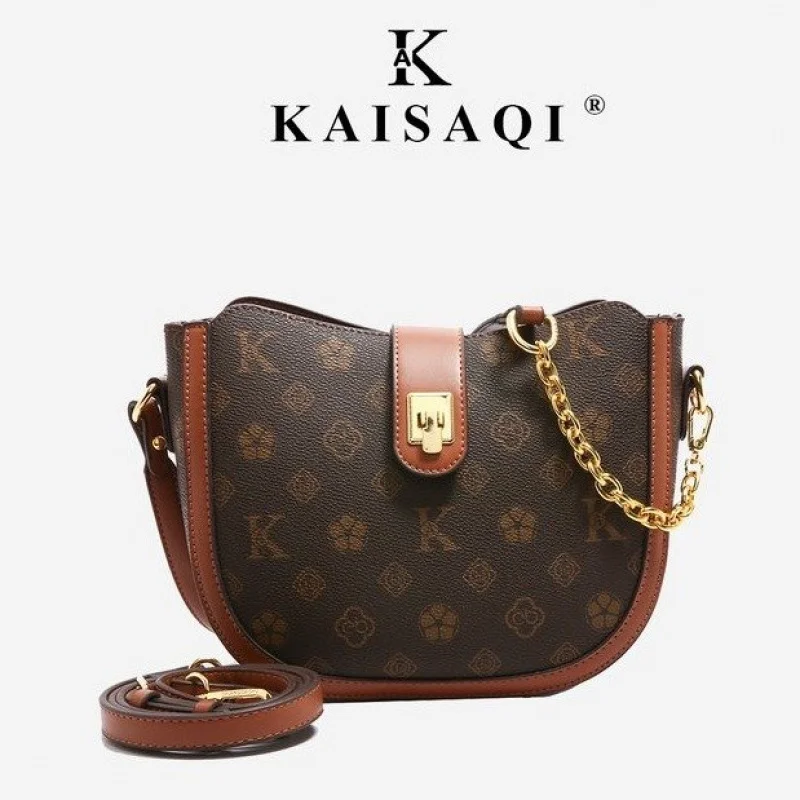 حقيبة كروس نسائية عصرية، حقائب كتف جلدية فاخرة، محفظة رسول للسيدات، فكرة هدية فاخرة