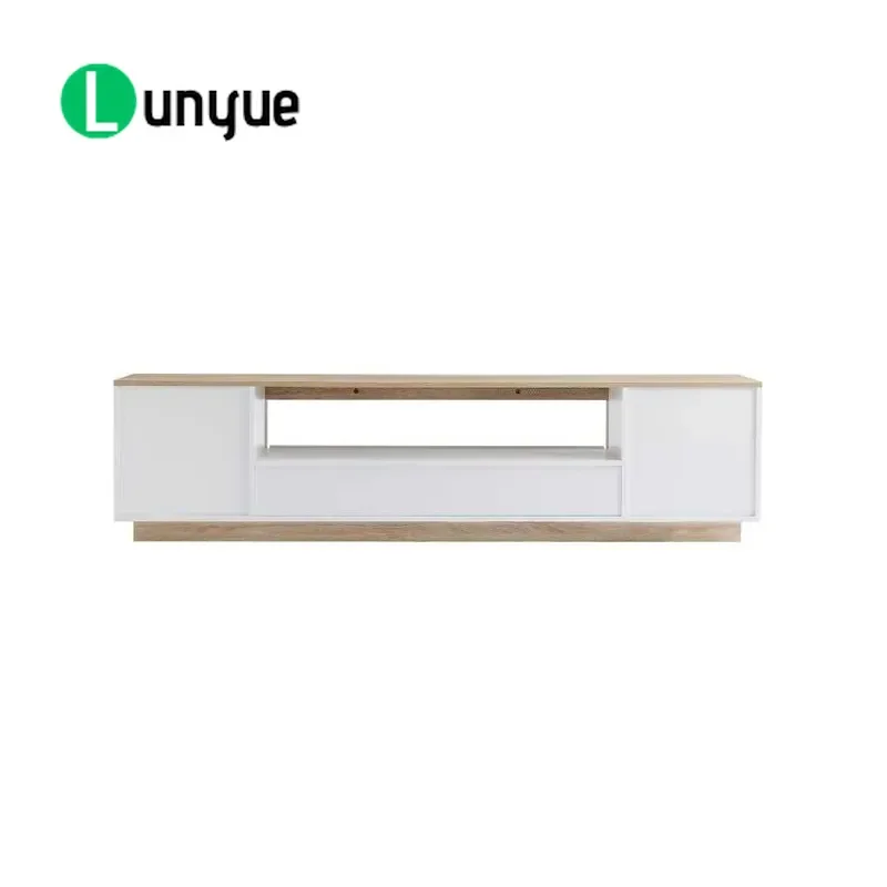 Modern Solid Wood TV Cabinet Luxury Living Room Furniture High Quality Stable Durable Storage Console Table Home Decor