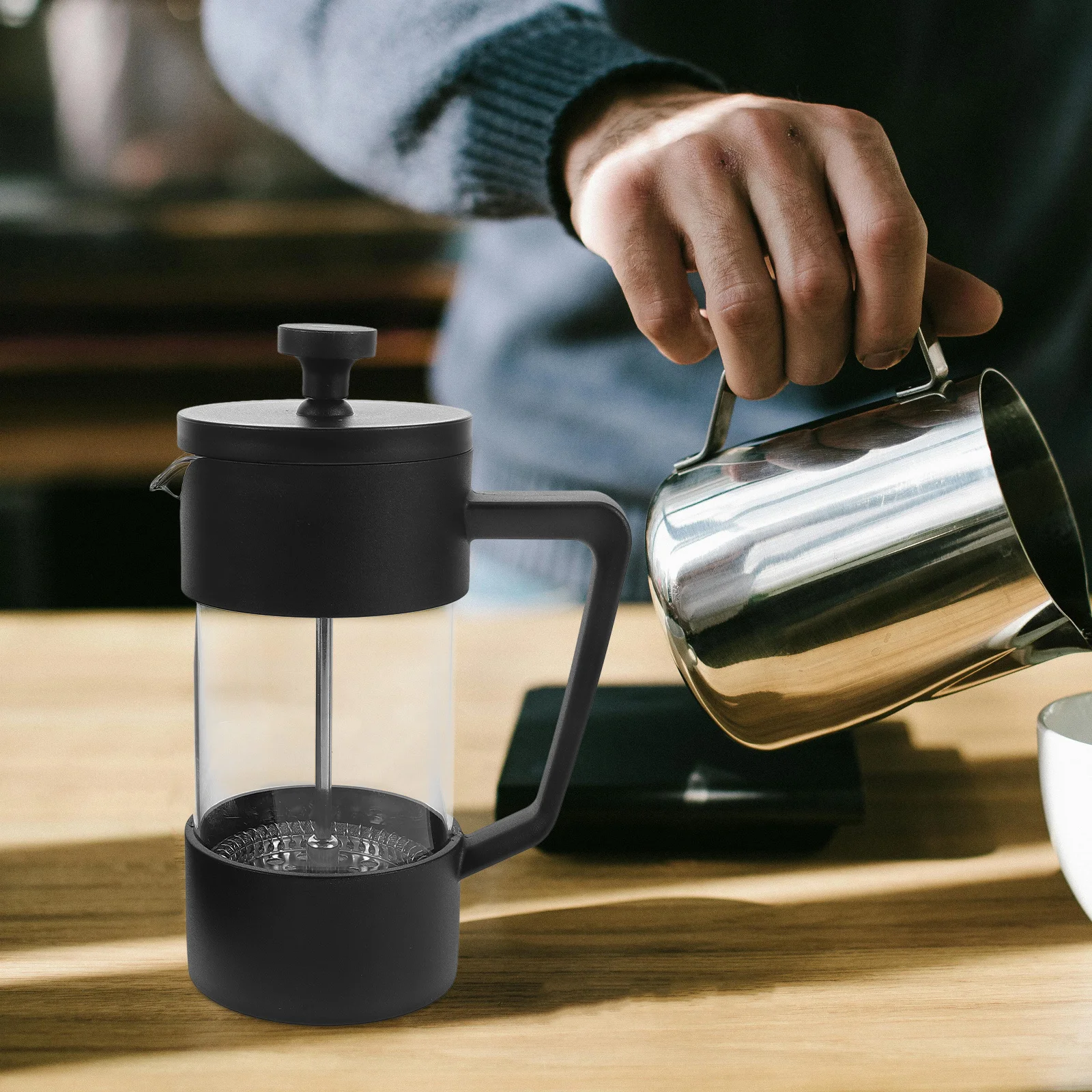 

Coffee Press Maker Black Drip Strainer Travel Pots Hot Cold Brew Coffee Machine H Dripper Filtration System