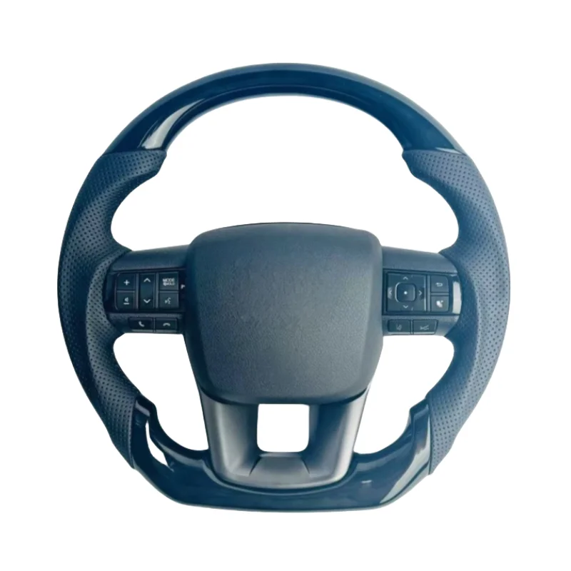 

Upgrade Sports Pierced Leather Steering Wheel for Toyota Hilux N70 N80 Land Cruiser LC70 LC71 LC75 LC76 LC79 Car Accessories