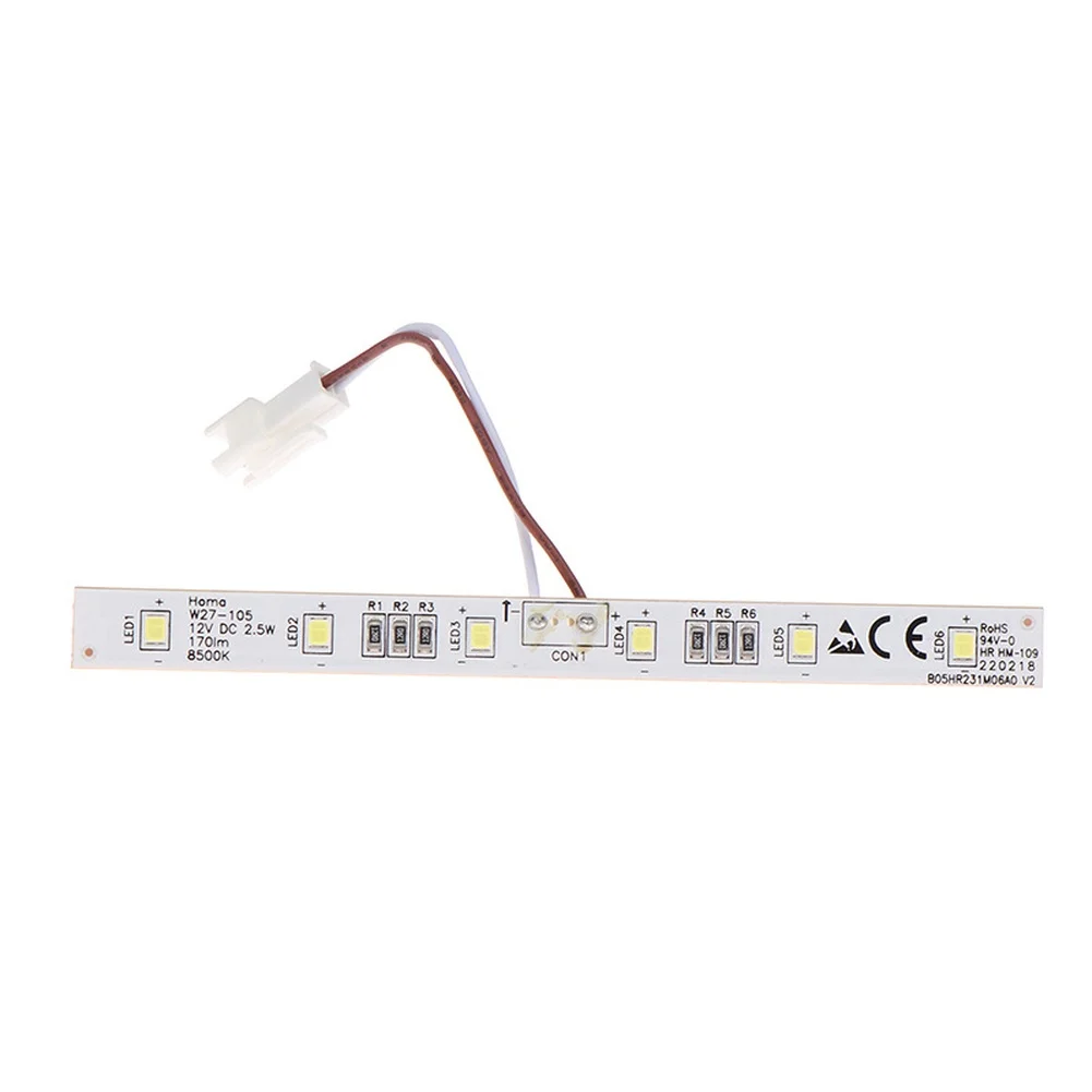 2026 New Replacement LED Light Bar For Homa W27-105 Refrigerator 12V DC White Strip 8500K Cool Bright Interior Lamp Plastic Fit