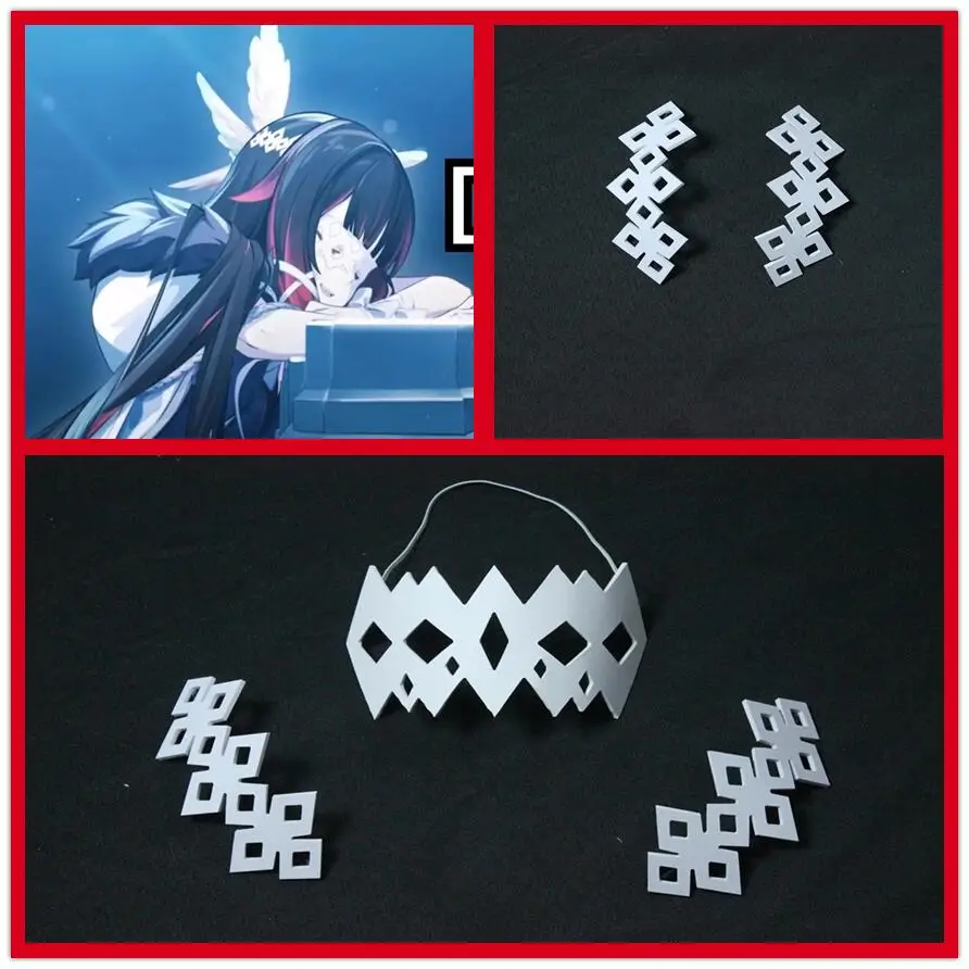 Jogo genshin impacto columbina cosplay prop headwear lua donzela headdress Kollombina headwear para festa de halloween adulto feminino