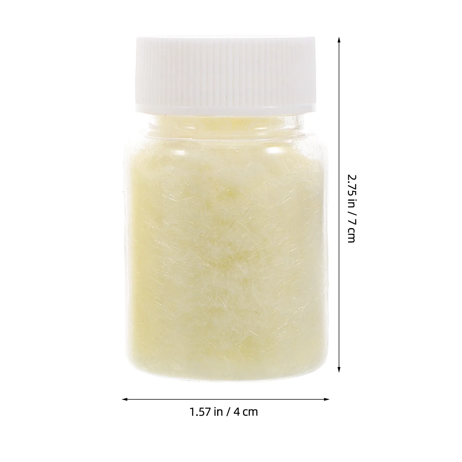 2 Bottle Flocking Powder 3Mm Light Yellow Soft Texture DIY Floc King Powder for Handmade Crafts Squeeze Decoration Multi-Use