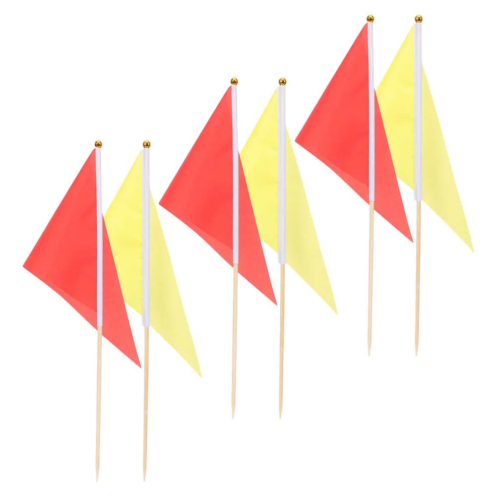 

6 Pcs Flag Lawn Dog Training Flags Triangular Garden Sprinkler Polyester Mark Irrigation