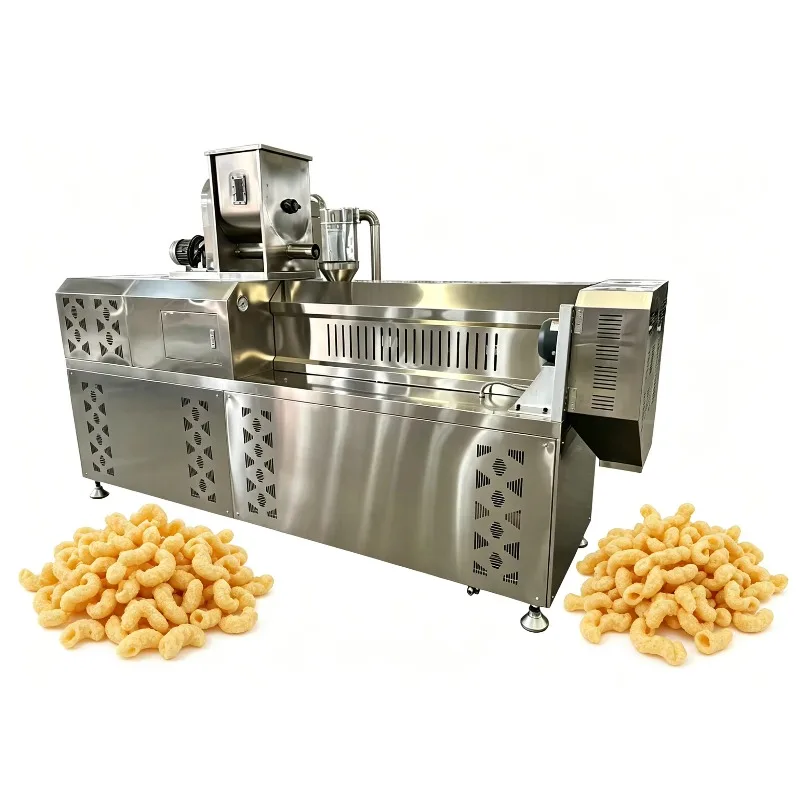 Customized Industrial Corn Curls Extruder Machine High Efficiency Puff Snack Making Equipment for Food Factory