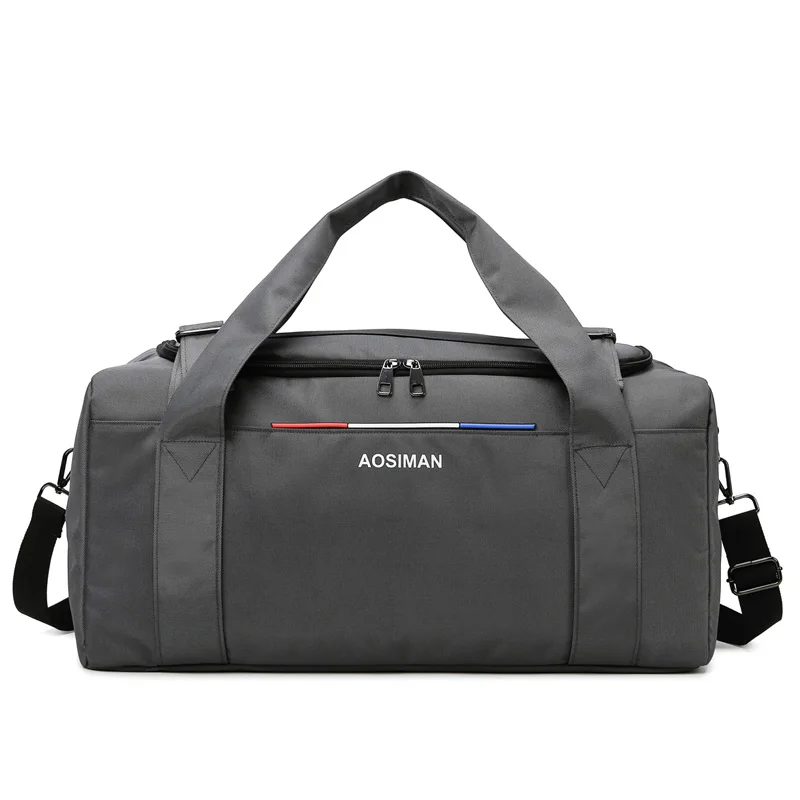 large-capacity-travel-bag-men's-shoulder-bag-handbag-retro-style-oxford-cloth-pure-color-long-distance-moving-bag-vintage-wind