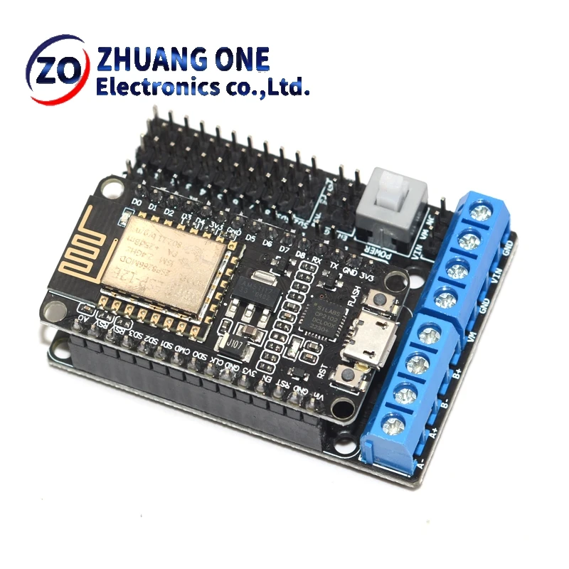 NodeMCU Motor Shield Board L293D for ESP-12E from ESP8266 esp 12E kit diy rc toy wifi rc smart car remote control For Arduino