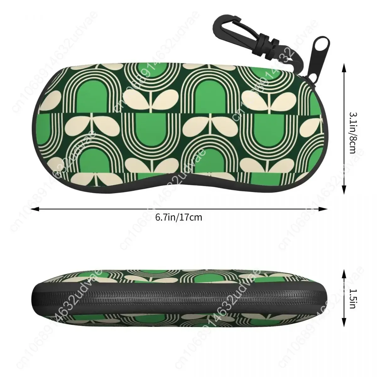 Striped Tulip Print Sunglasses Soft Case Neoprene Zipper Orla Kiely Art Shell Eyeglass Case Protective Box For Glasses