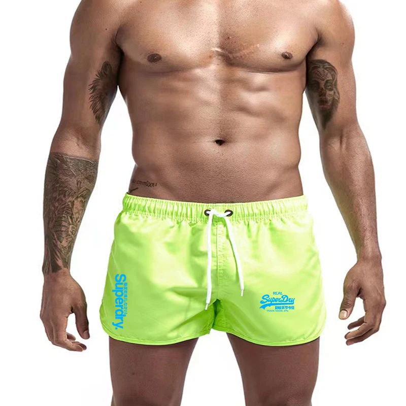 Beach Shorts Quick dry men\'s swimsuit board briefs 2024 new summer swimming shorts Sports Gym running shorts Men\'s beach shorts