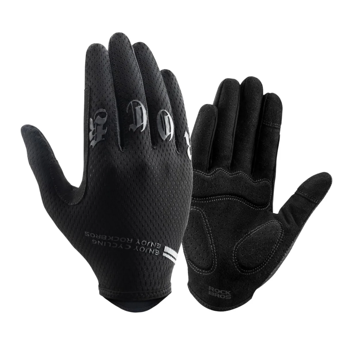 

ROCKBROS Cycling Gloves for Men Breathable Bike Gloves for Men Cycling Touchscreen Mountain Bike Gloves for Men