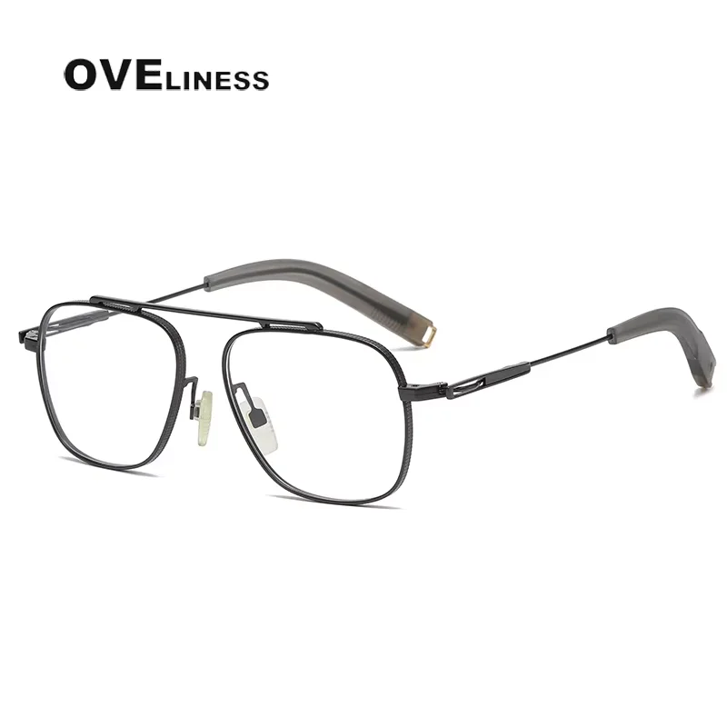 

pure Titanium Glasses Frame for Men 2025 New Retro Vintage square Prescription Eyeglasses frames Optical Spectacles Eyewear