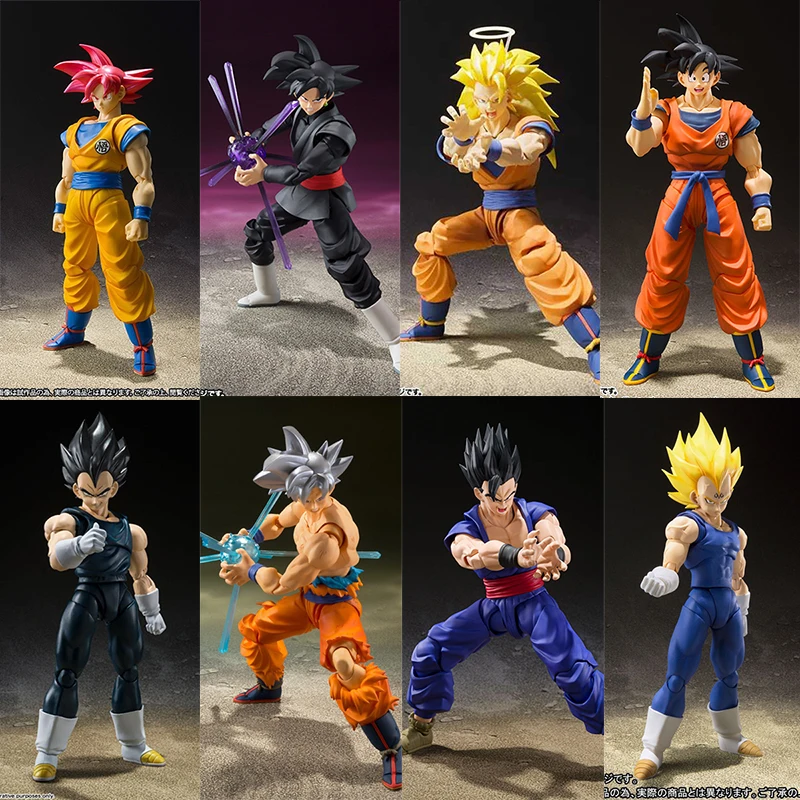 

15cm Anime Dragon Ball Figures SHF Super Hero Son Goku Gohan Vegeta Trunks Action Figure PVC Collection Model Figurine Toys Gift