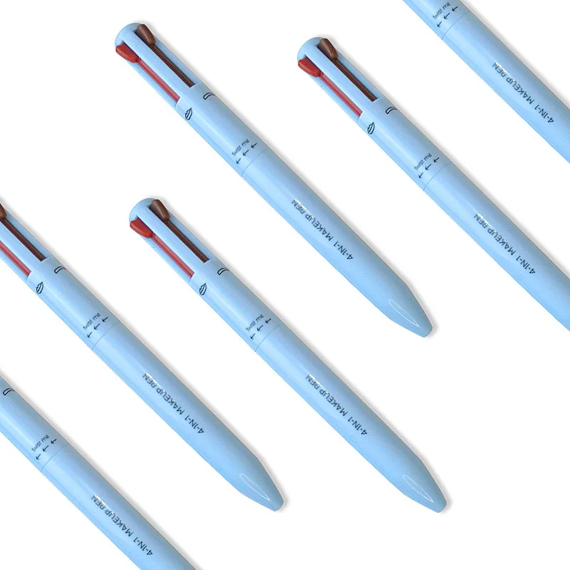 Multi-effect 4 In 1 Eyeliner Eyebrow Pencil Highlighter Pen Long Lasting Waterproof Cosmetic Eyeliner Makeup Pencil Lipliner Pen