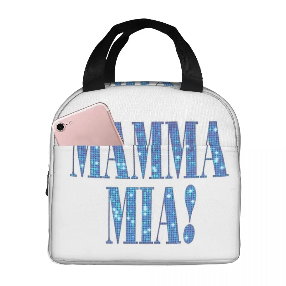 Mamma Mia -disco Lunch Bags Insulated Bento Box Lunch Tote Leakproof Picnic Bags Cooler Thermal Bag for Woman Girl Travel