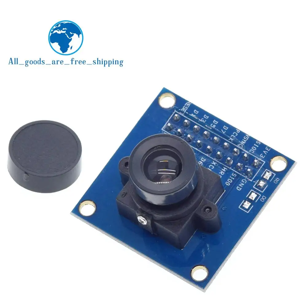Модуль камеры TZT OV7670, модуль OV7670, поддержка VGA CIF, дисплей с автоматическим контролем экспозиции, активный размер 640X480 для Arduino