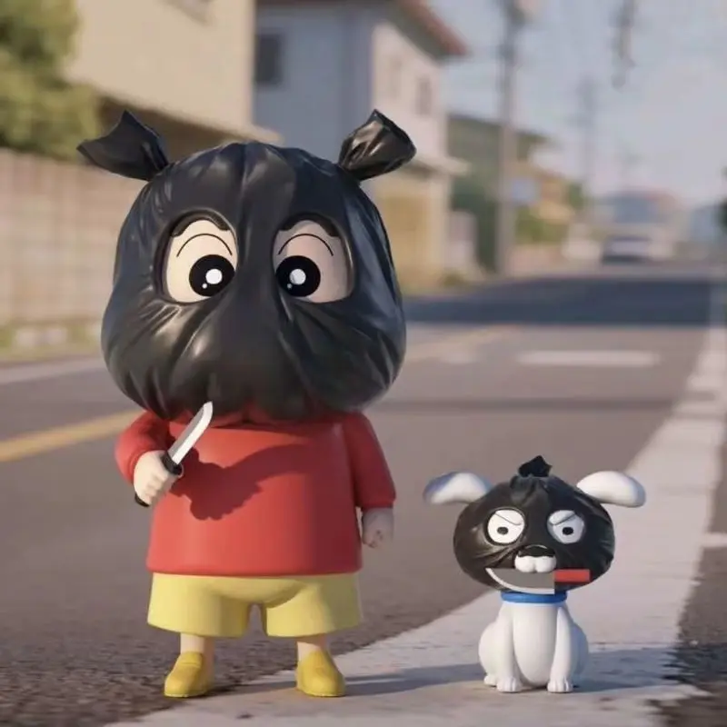 جديد تلوين شين تشان أنيمي الشكل تلوين شين تشان ركوب نوهارا شيرو عمل نموذج لجسم لعبة Kawaii الديكور جمع لعبة الهدايا