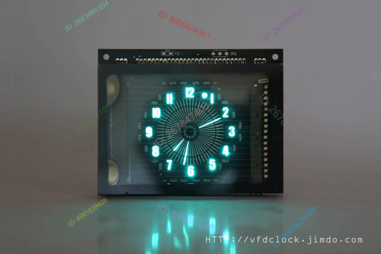 

USB Powered BOE VFD48 Disc Pointer Clock V1.5- Fluorescent Electronic Clock - No Shell