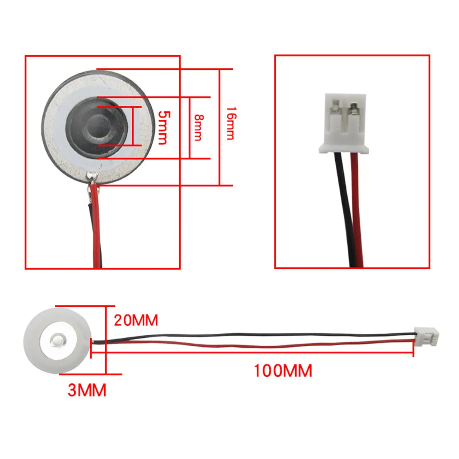 Placa cerámica transductora atomizadora de 16 mm, disco para humidificador, terminal de repuesto para humidificador industrial portátil y purificador de aire.