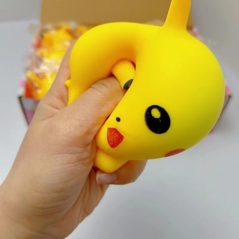 Kawaii Pokemon Pikachu Squeeze Toys Cartoon Kneading Recovery Stress Relief Toys for Adult Child Boredom Relief Hand Toy Gifts