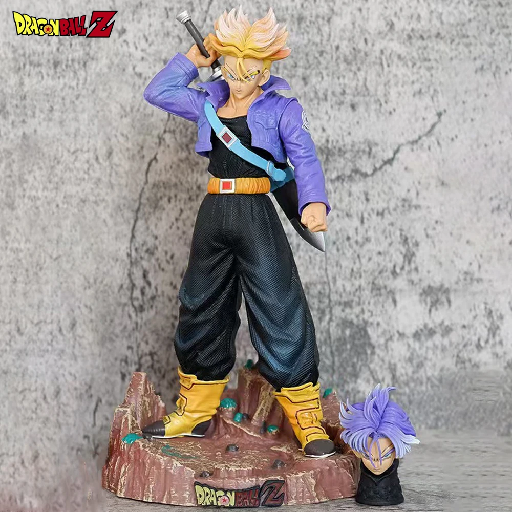 Dragon Ball Z Trunks Anime Figurine Trunks Figure Super Saiyan Trunks 23CM Pvc Model Statue Doll Collection Decoration Toys Gift