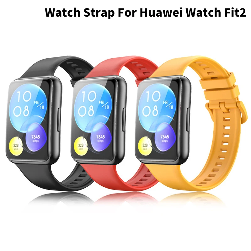 

Silicone Strap For Huawei Watch Fit 2 Sport Watchband Replacement Band Smartwatch Correa Wristband Strap For Huawei Watch Fit 2