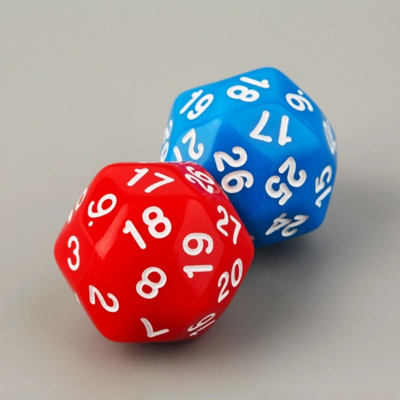 Dados poliédricos D30 para juegos de mesa, juego de dados acrílicos para Club, 5 piezas, 30 caras, novedad de 2023