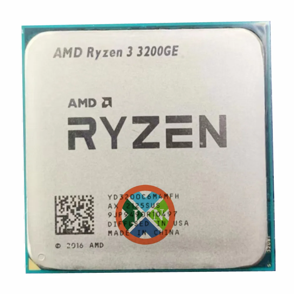 

AMD Ryzen 3 3200GE R3 3200GE 3.3 GHz Quad-Core Quad-Thread 35W CPU Processor L3=4M YD3200C6M4MFH Socket AM4