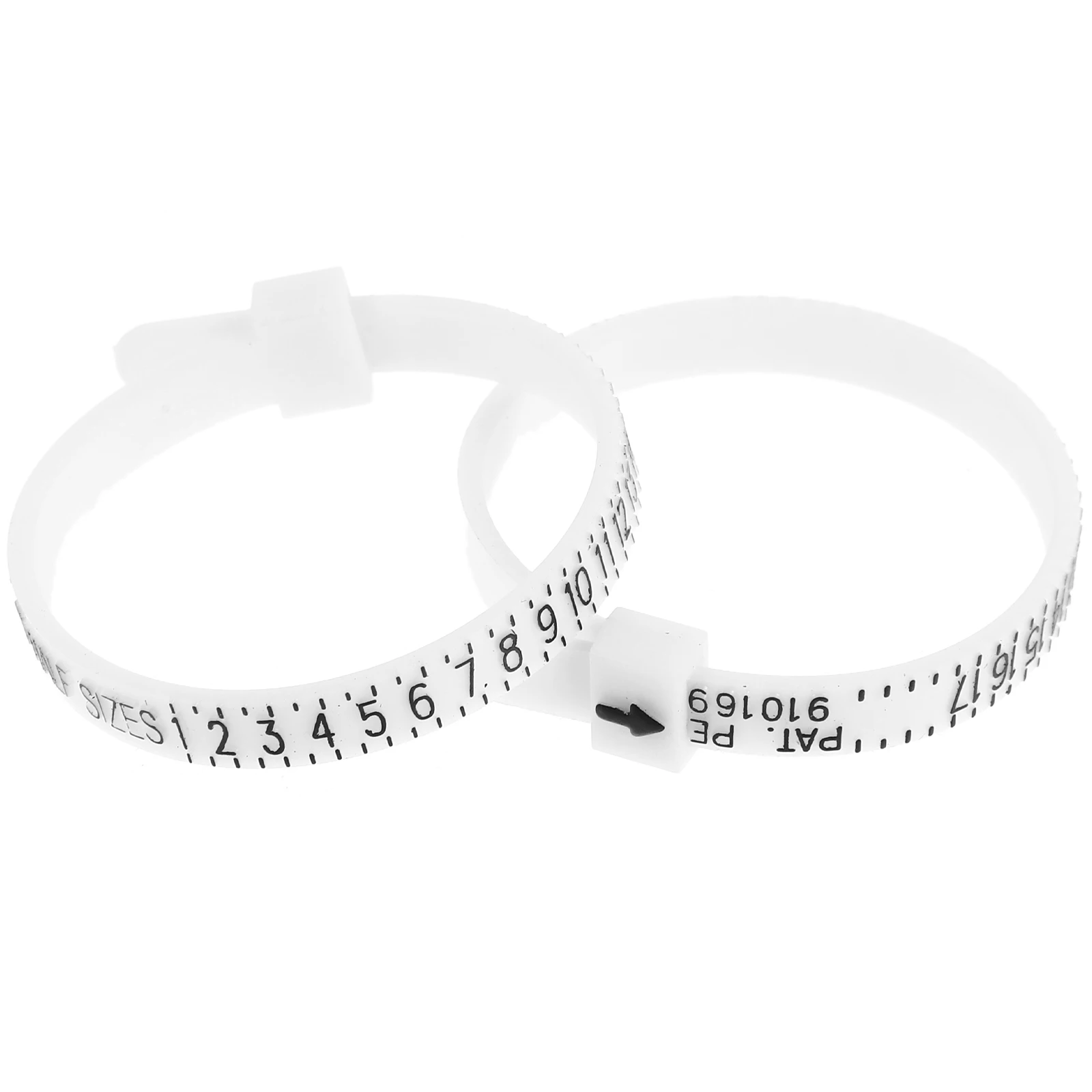 

2Pcs Finger Soft Ruler Measuring Tool for Rings Reusable Plastic Gauge Ring Sizer USA Sizes Jewelry Accessories