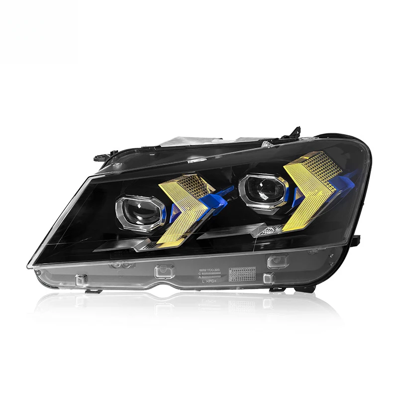 Suitable for 10-13 BMW X3 headlight assembly F25 modified arrow-style LED dual-color daytime running lights front headlights