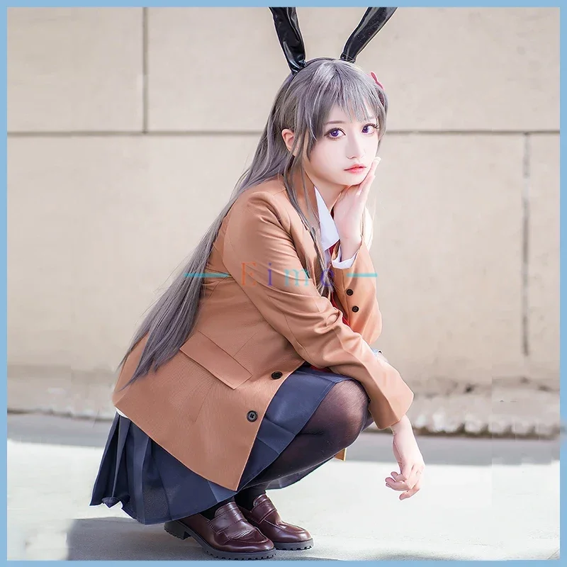 

Anime Seishun Buta Yarou Series Sakurajima Mai Cosplay Costume Women Outfits Halloween Carnival Uniforms Custom Made