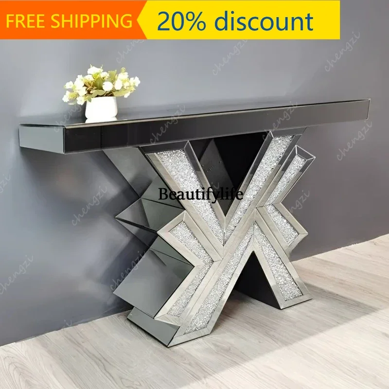 J132 Mirror Entrance Terrace Cabinet Hotel Clubhouse Decoration Cabinet Case