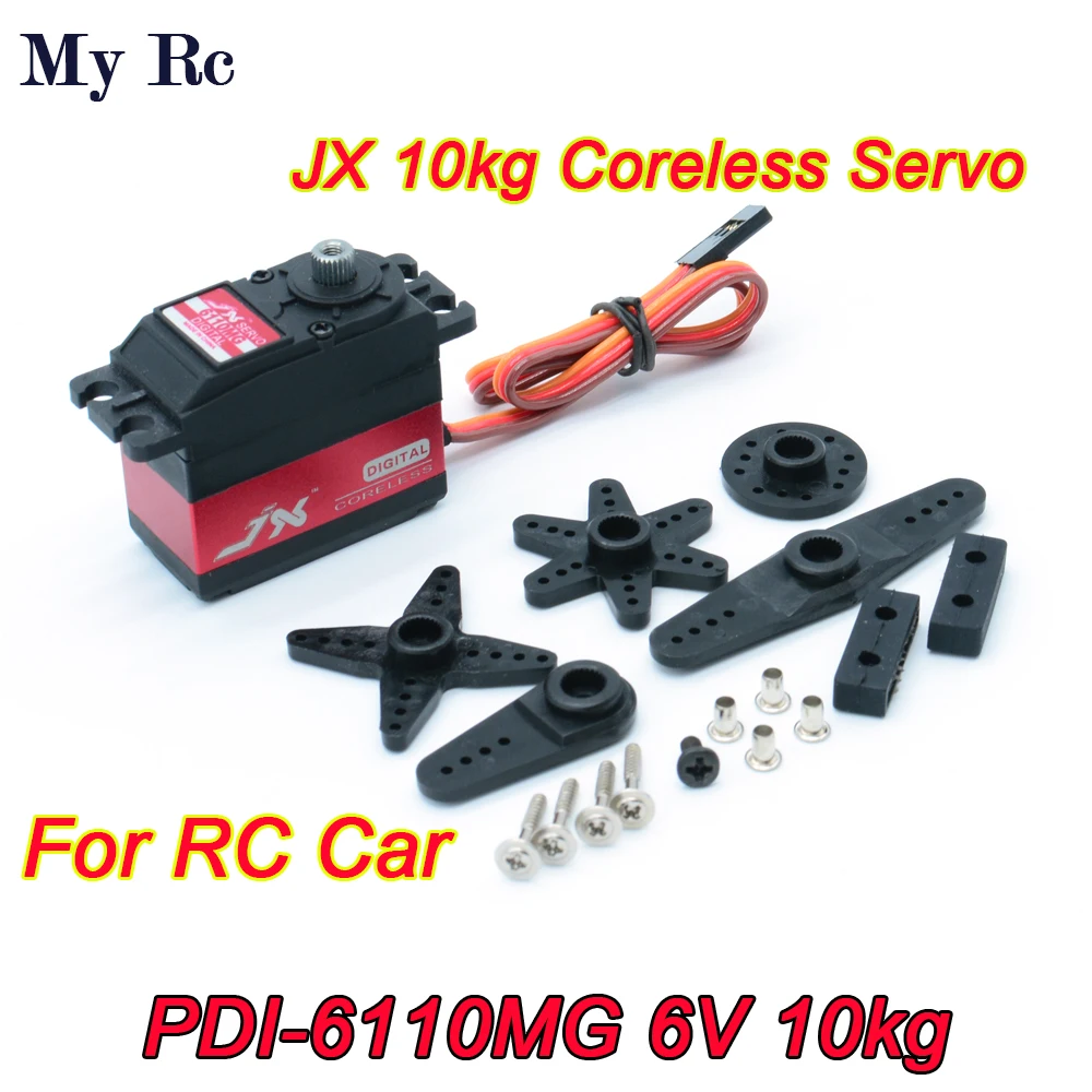 

JX PDI-6110MG 10kg Steering Gear Coreless Motro Digital Servo For RC Car Plane Robots