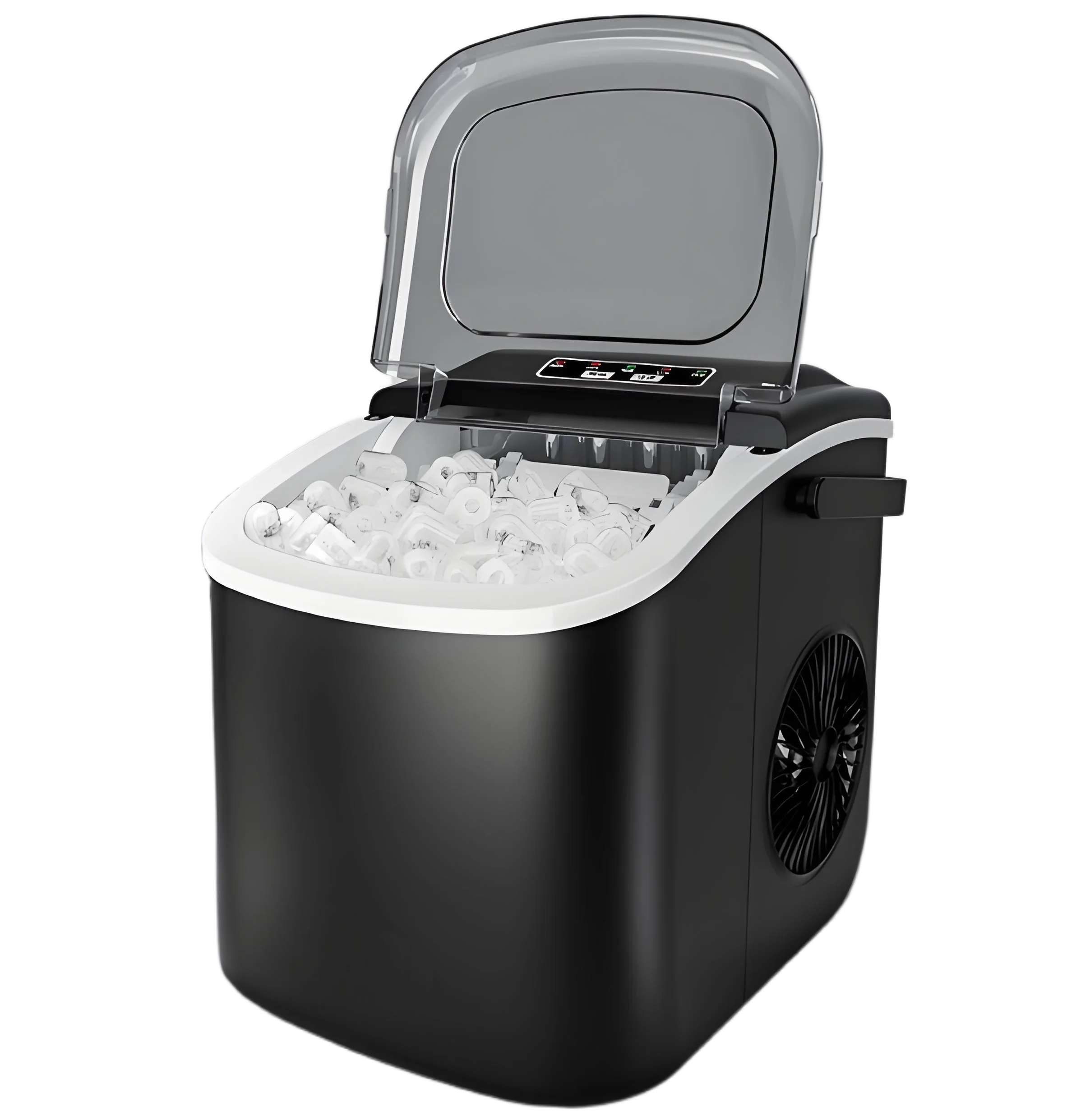 Portable Ice Cube Maker with Fast Production 12KG Capacity and 1.2L Water Tank for Convenient Home and Office Use This Christmas
