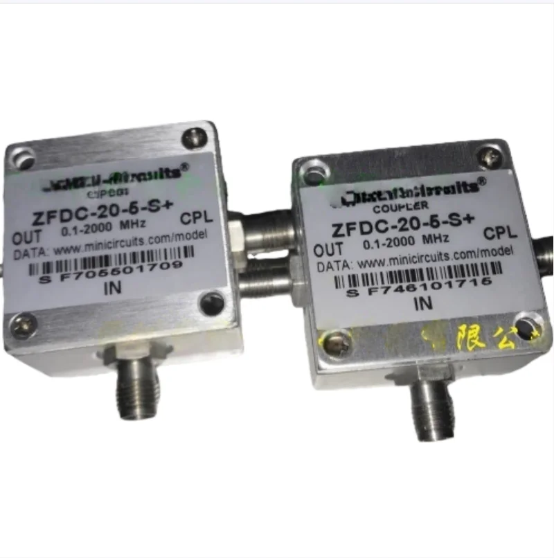 

ZFDC-20-5-S+ Frequency 100kHz~2GHz Coupling coefficient 19.5dB Return loss 27.83dB