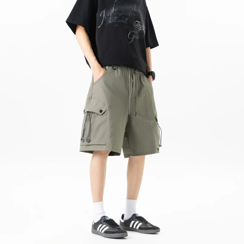 

Men's Casual Cargo Shorts for Summer, Stretchy Workout Joggers Wrinkle-Free Quick-Dry, Multi-Pocket Loose Fit 5 Colors Available