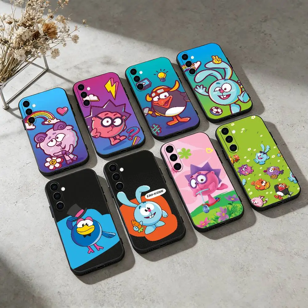 S-Smeshariki G-GoGoRiki  Phone Case For Samsung GalaxyA13,21s,22,31,32,52,53,71,72,73,Soft Black Cover