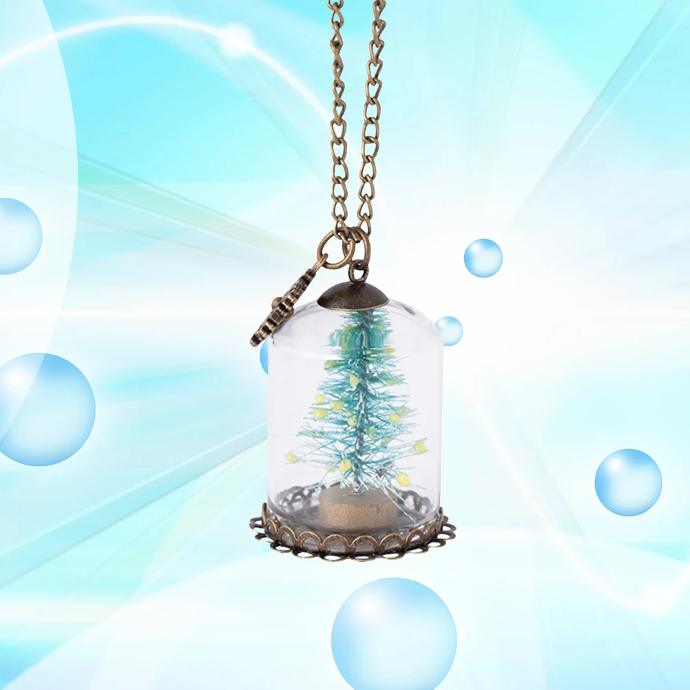 

Unique Christmas Tree Glow Necklace 40x41x3cm Metal Easy Match Any Season Style Charming Gift Necklace Christmas Gift