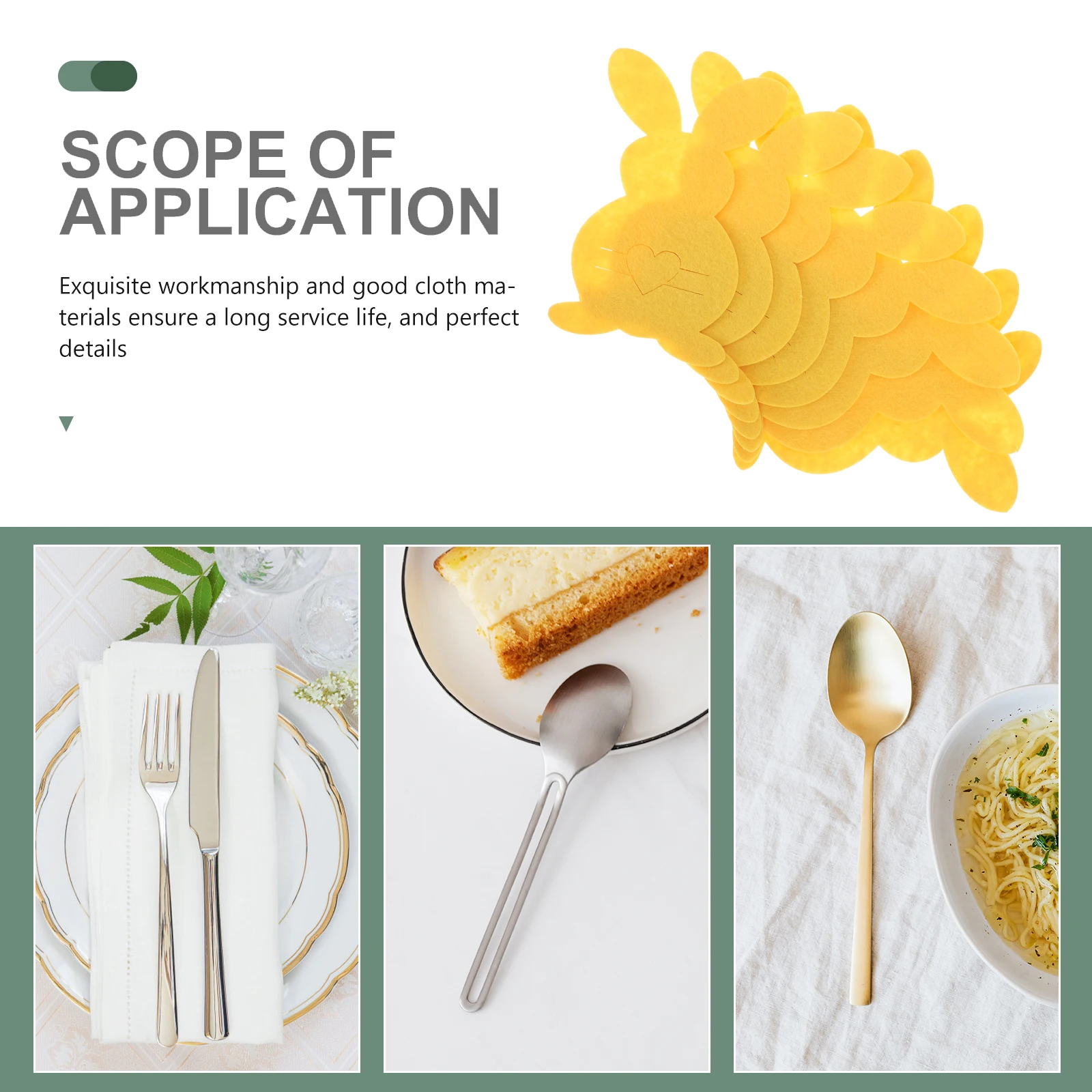 

8 Pcs Cutlery Bag Set Tableware Pouch Banquet Decorations Party Silverware Holder Non-woven Fabric