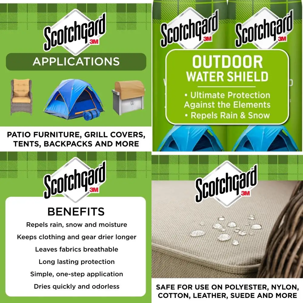 

Heavy Duty Water Shield, Repels Water, Ideal For Outerwear, Tents, Backpacks, Canvas, Polyester And Nylon, 21 Ounces (2 Cans)