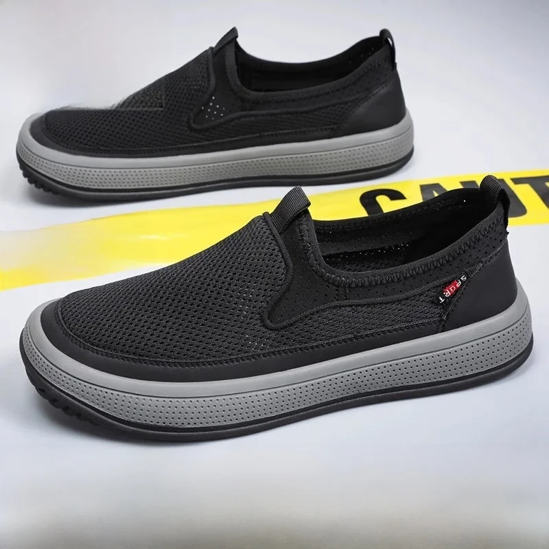 

Мужские летние повседневные дышащие туфли из ткани в стиле старого Пекина с мягкой подошвой, нескользящие, износостойкие, для мужчин среднего возраста