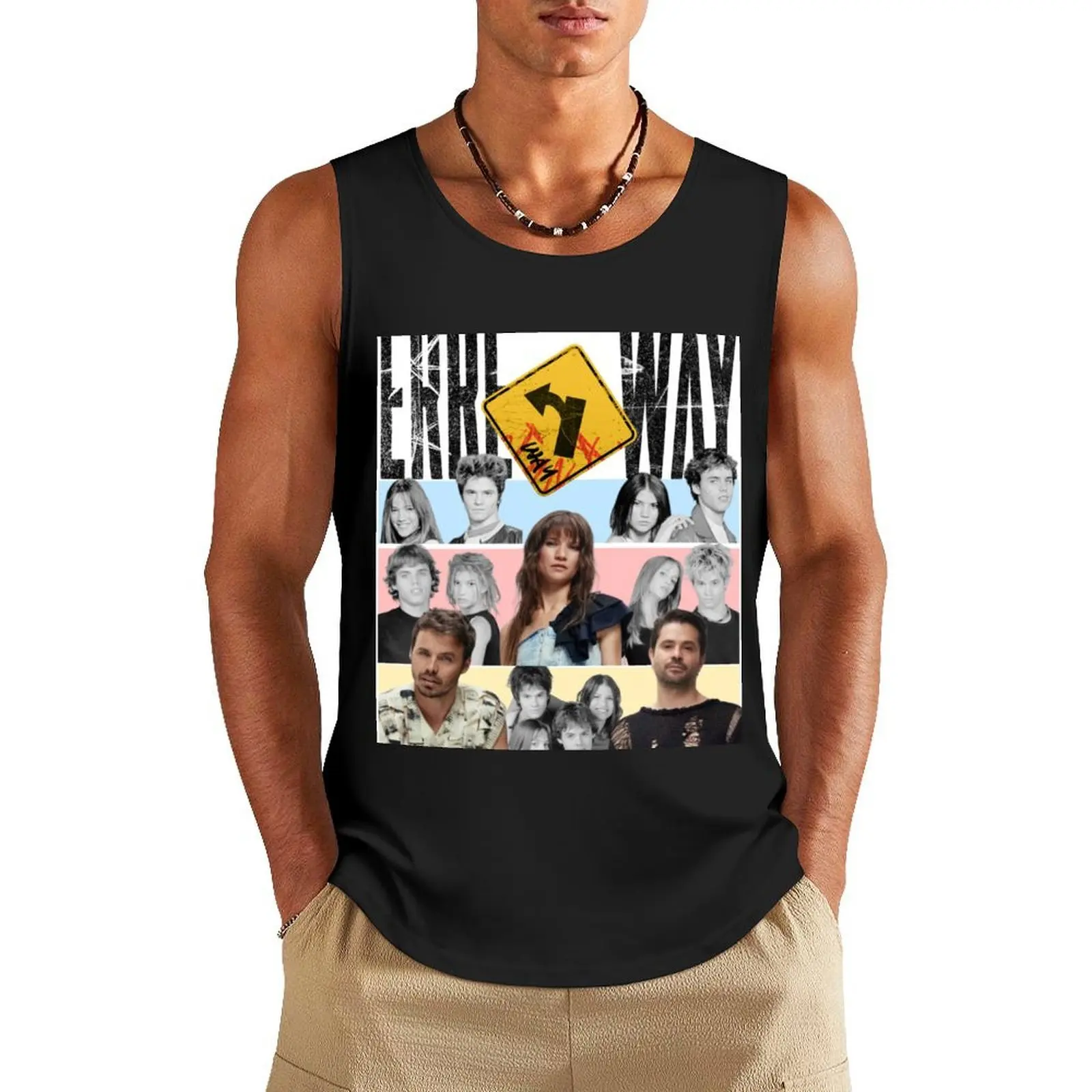 

Erreway Tour 2025 Tank Top summer vest for men Men's gym articles